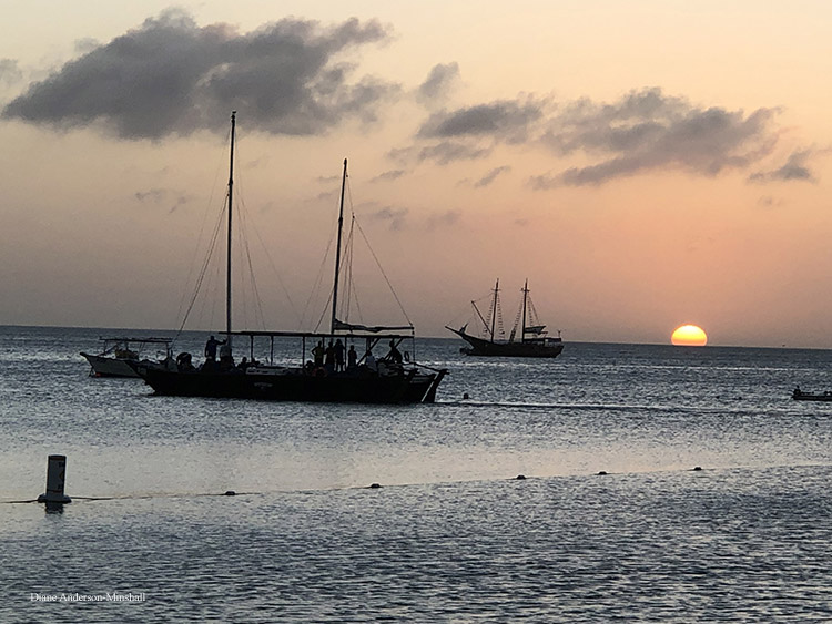 View from Atardi Restaurant at Sunset Aruba At Sunset Diane