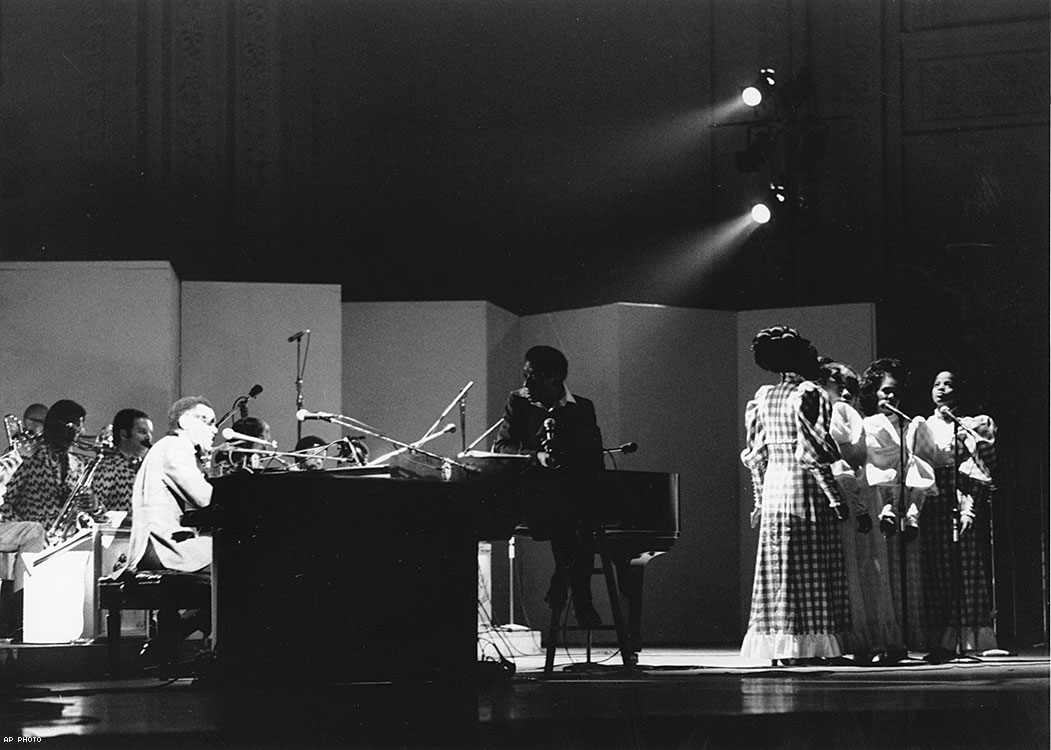 With Ray Charles at Carnegie Hall, 1973
