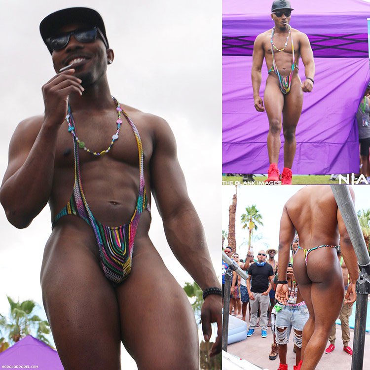 The NoRal Apparel Luxe Mesh Sling. Photography: The Blank Images. Model: Sean