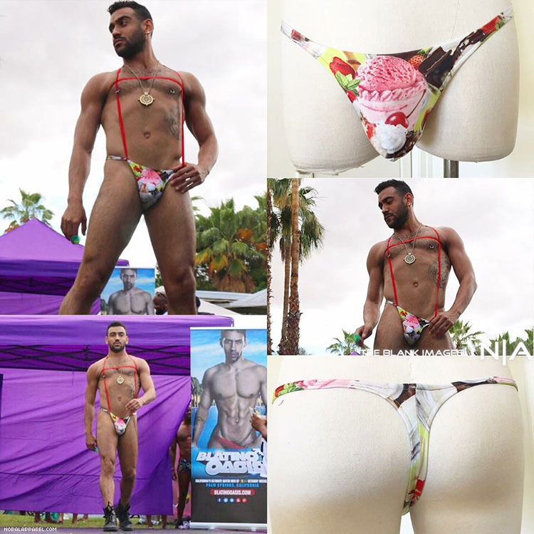 The NoRal Apparel Ice Cream Sling. Photography: The Blank Images. Model: Nathanael 