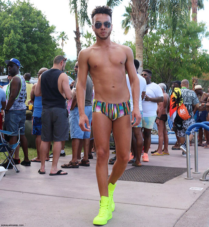 The NoRal Apparel Luxe Mesh Brief. Photography: The Blank Images. Model: Sean