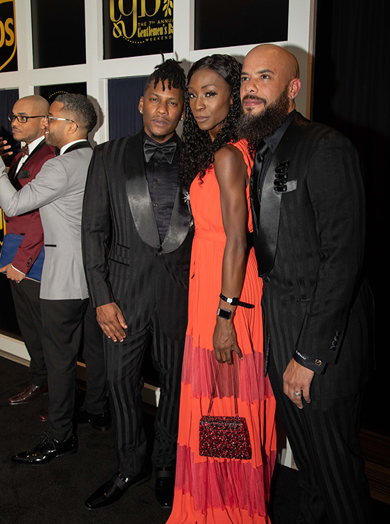 Juan and Gee Small with Pose's Angelica Ross