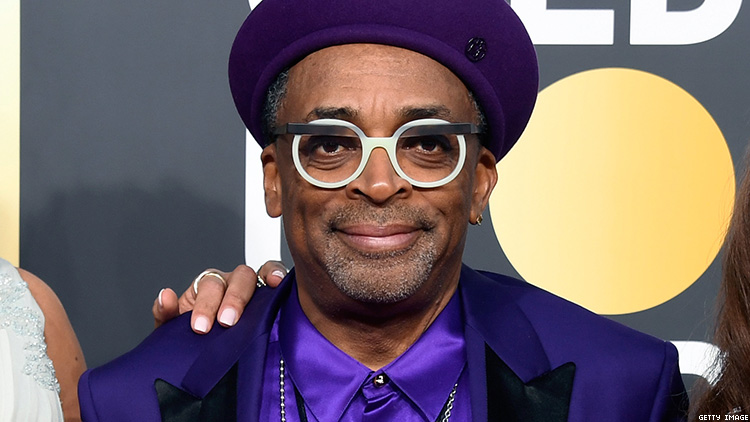 Spike Lee Rocks Custom Air Jordans at Golden Globes