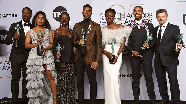“To Be Young, Gifted, and Black” Panther at the SAG Awards