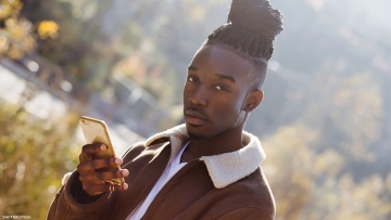 young black man online